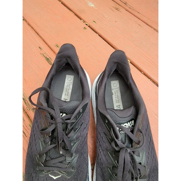 Hoka One One Clifton 8 Men’s Size 10D 1119393-BWHT Black White Running Shoes - Picture 3 of 12